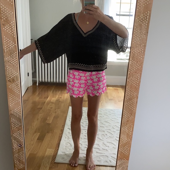 Black embroidered top - Picture 4 of 4